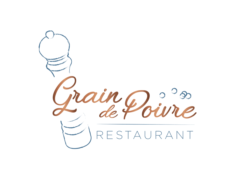 Refonte identité visuelle - Logo du restaurant Le Grain de Poivre à Nantes
