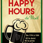 Affiche Happy Hours au Black Shelter à Carquefou - Label Communication