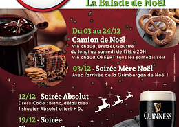 Affiche Soirées de Noël au Black Shelter à Carquefou - Label Communication