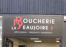 Enseigne Boucherie La Beaujoire - Nantes - Label Communication