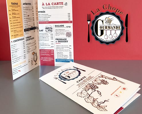 Carte restaurant - Création & impression graphique