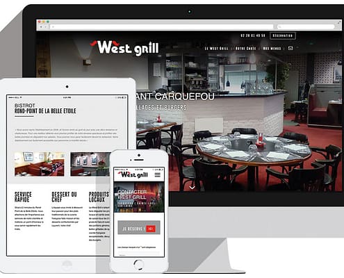 Un nouveau site pour West Grill - Site Responsive